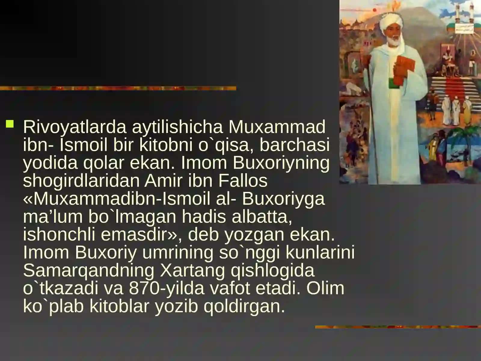 IMOM AL-BUXORIY BUYUK MUXADDIS ALLOMA 3