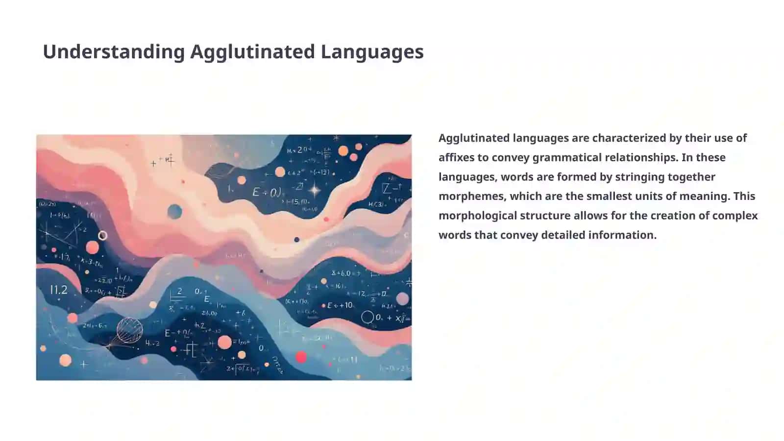 Agglutinated type of the language 3