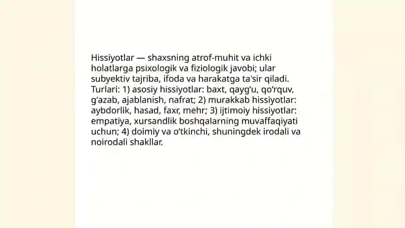 Hissiyot va uning nazariyalari 3