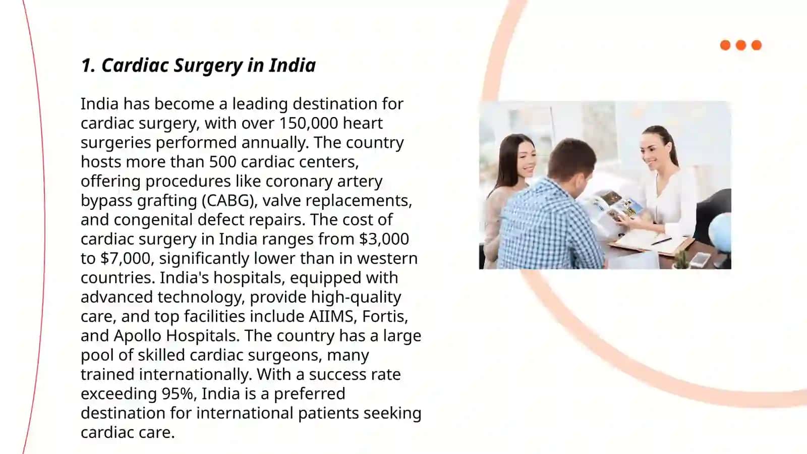 Medical Tourism: Investigate popular medical tourism destinations and services they offer 3