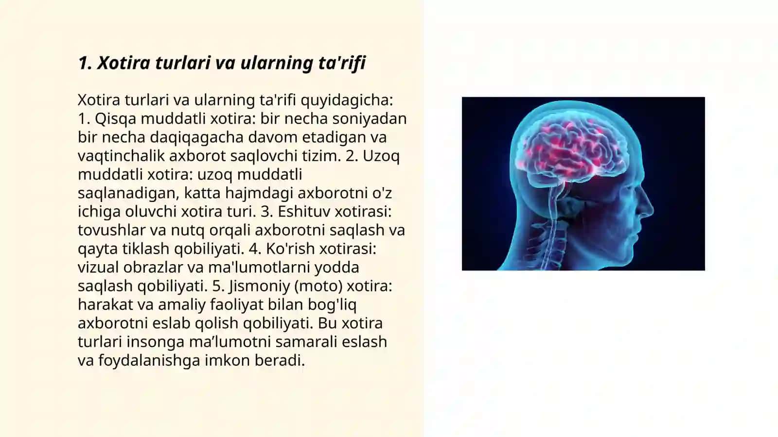Xotira turlari 3