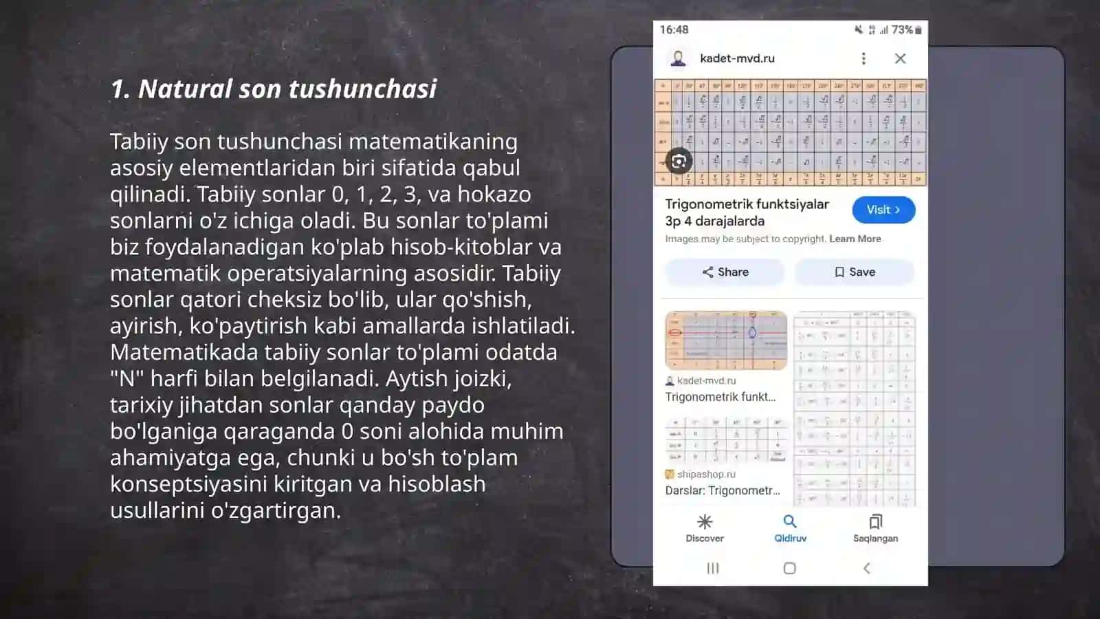 Natural son va nol tushunchasi 3