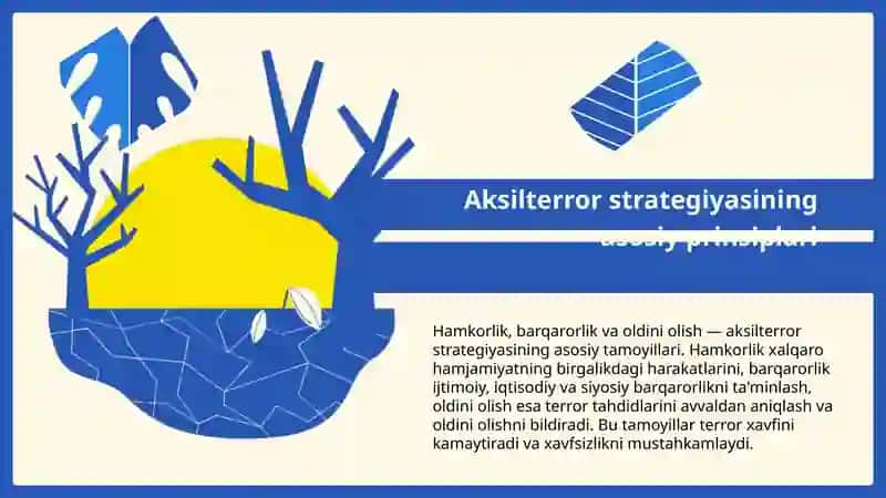 BMTning global aksilterror strategiyasining asosiy yoʻnalishlari ppt 3