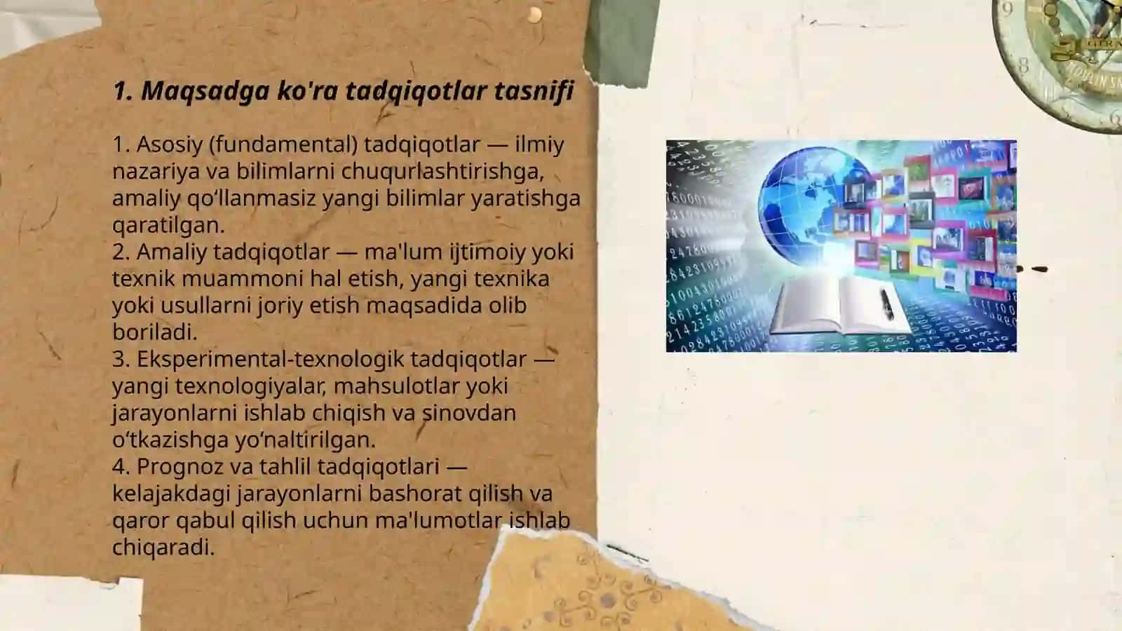 Tadqiqotlar tasnifi 3