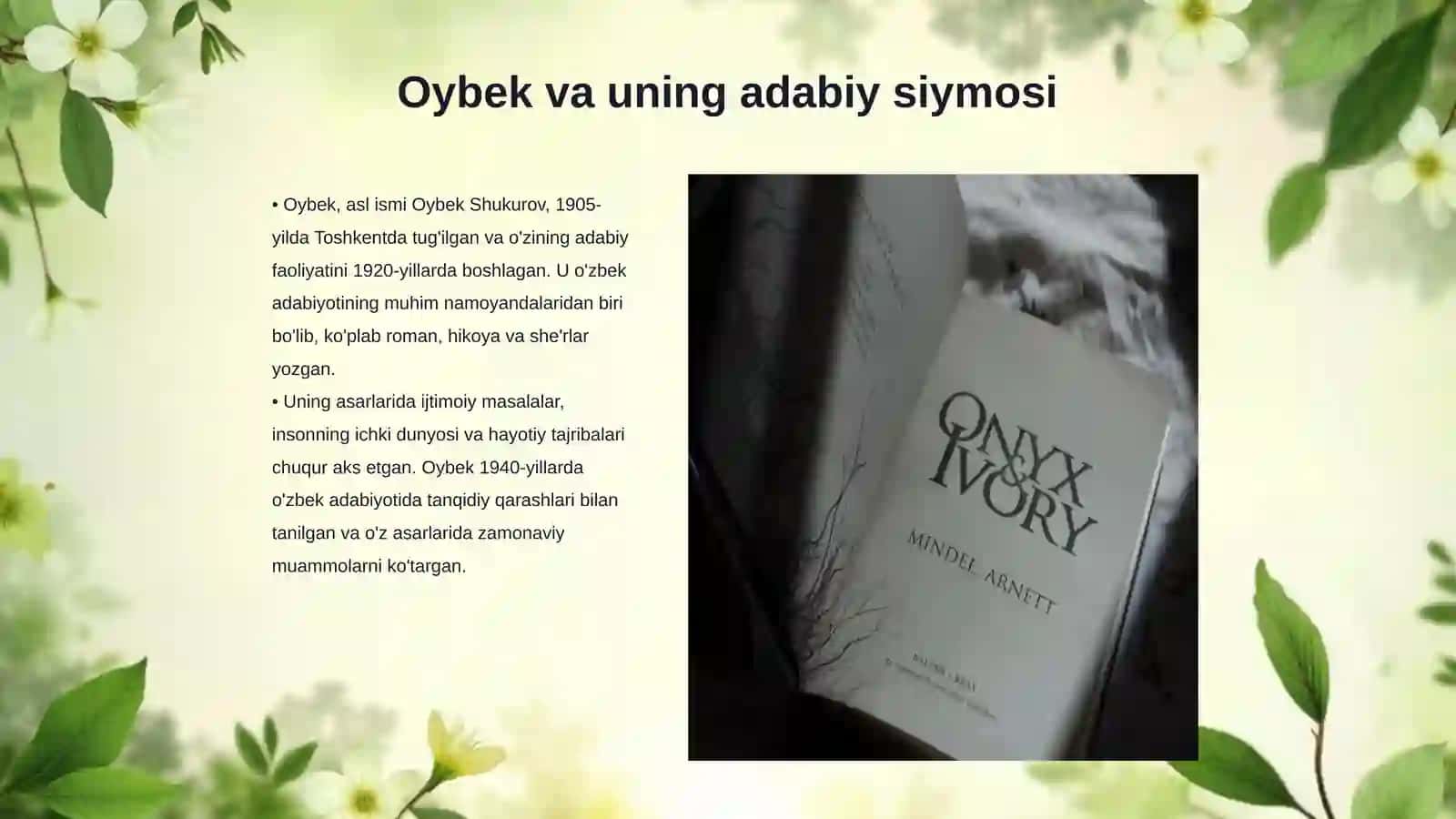Oybekning adabiy-tanqidiy qarashlari 3