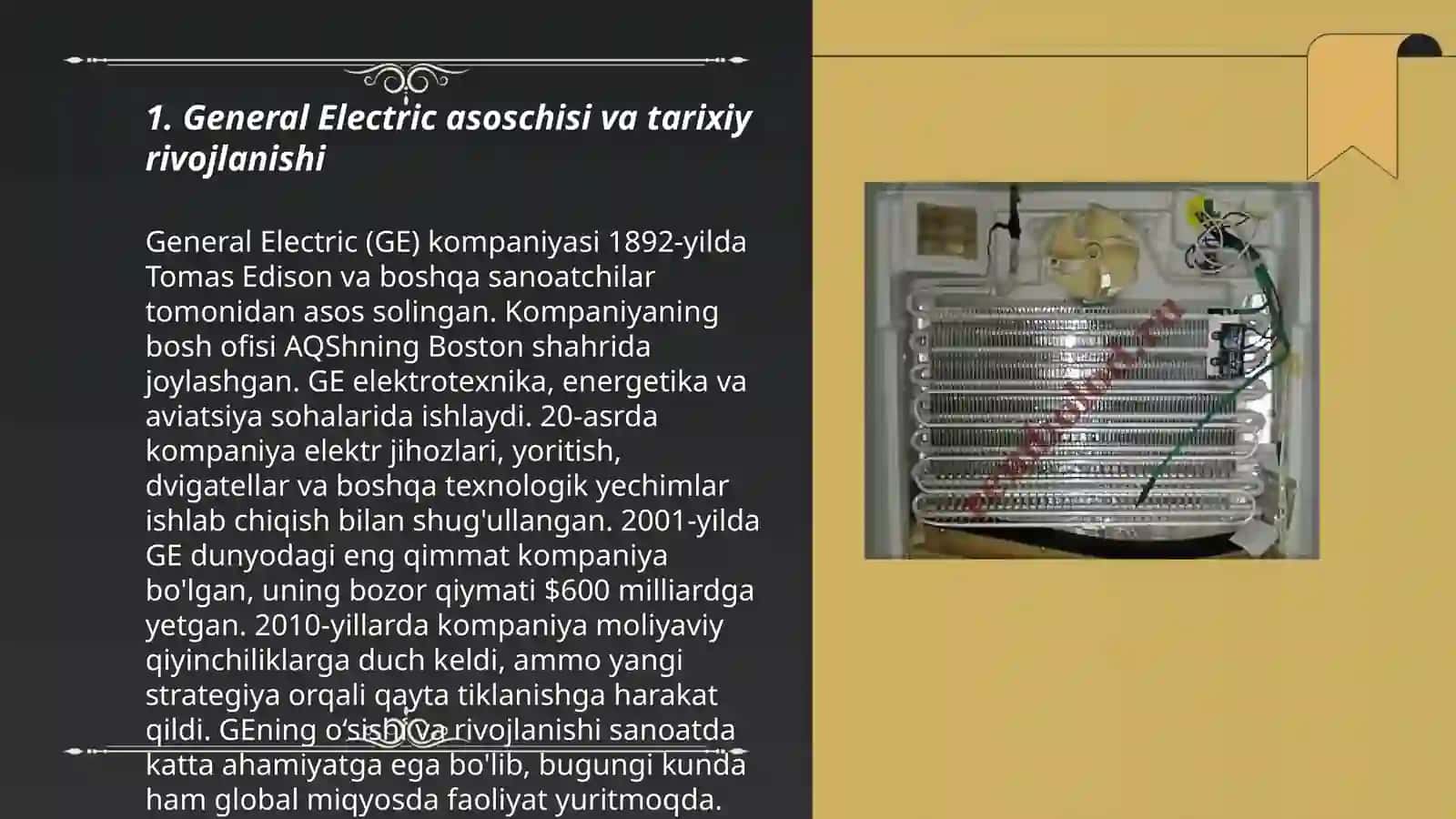 General Electric (GE) (Keng qamrovli sanoat) 3