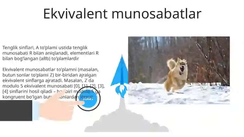 Ekvivalent sinfi va chegaraviy shartlar 3