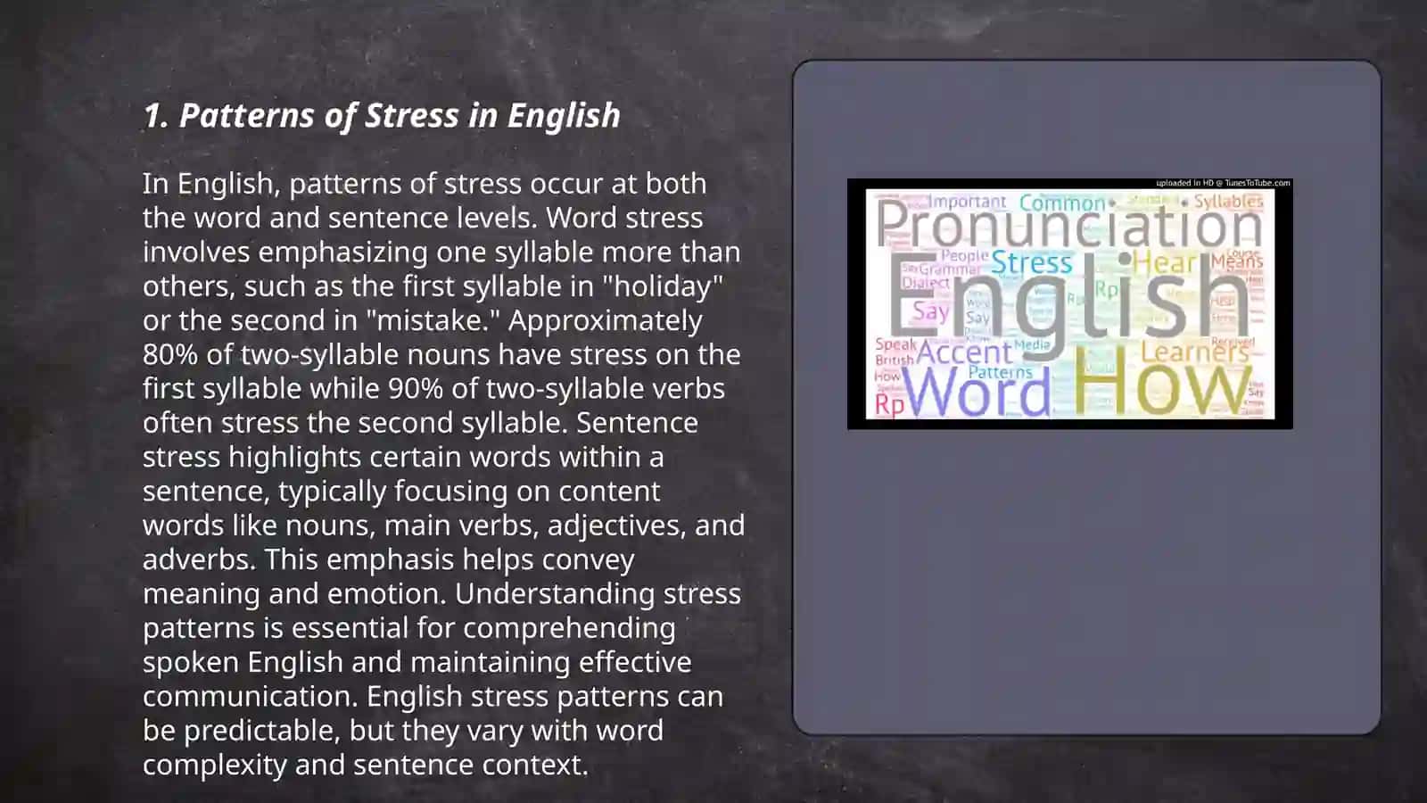Accentual stricture of English 3