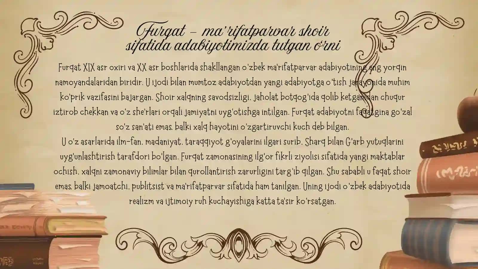 Furqat hayoti va ijodi 3