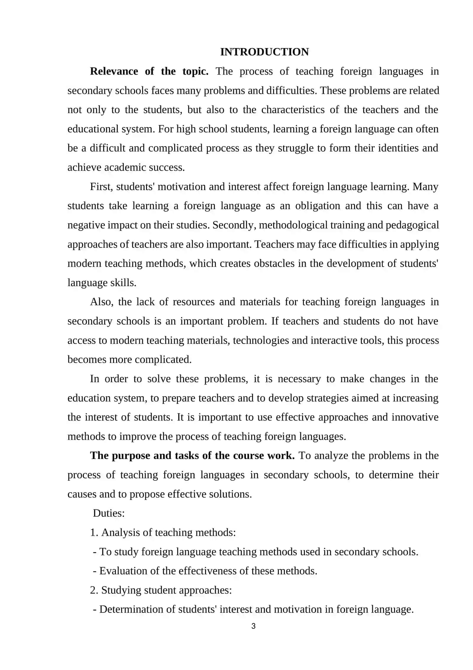 General Concept of modern 3