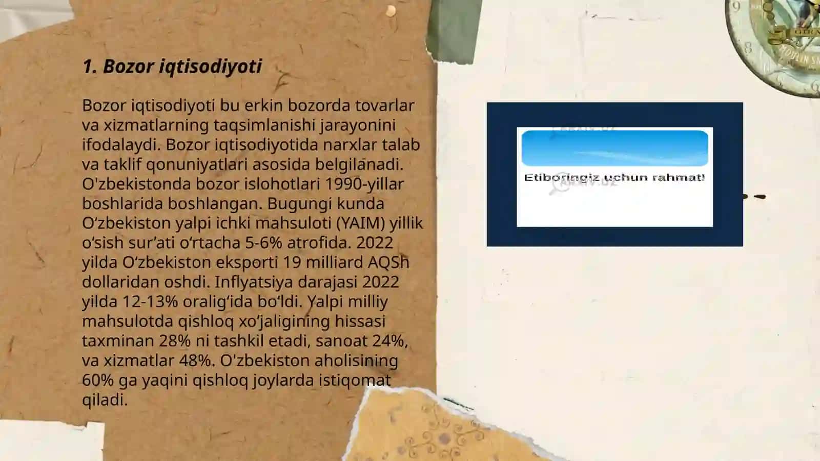 Bozor va tavakkalchilik 3