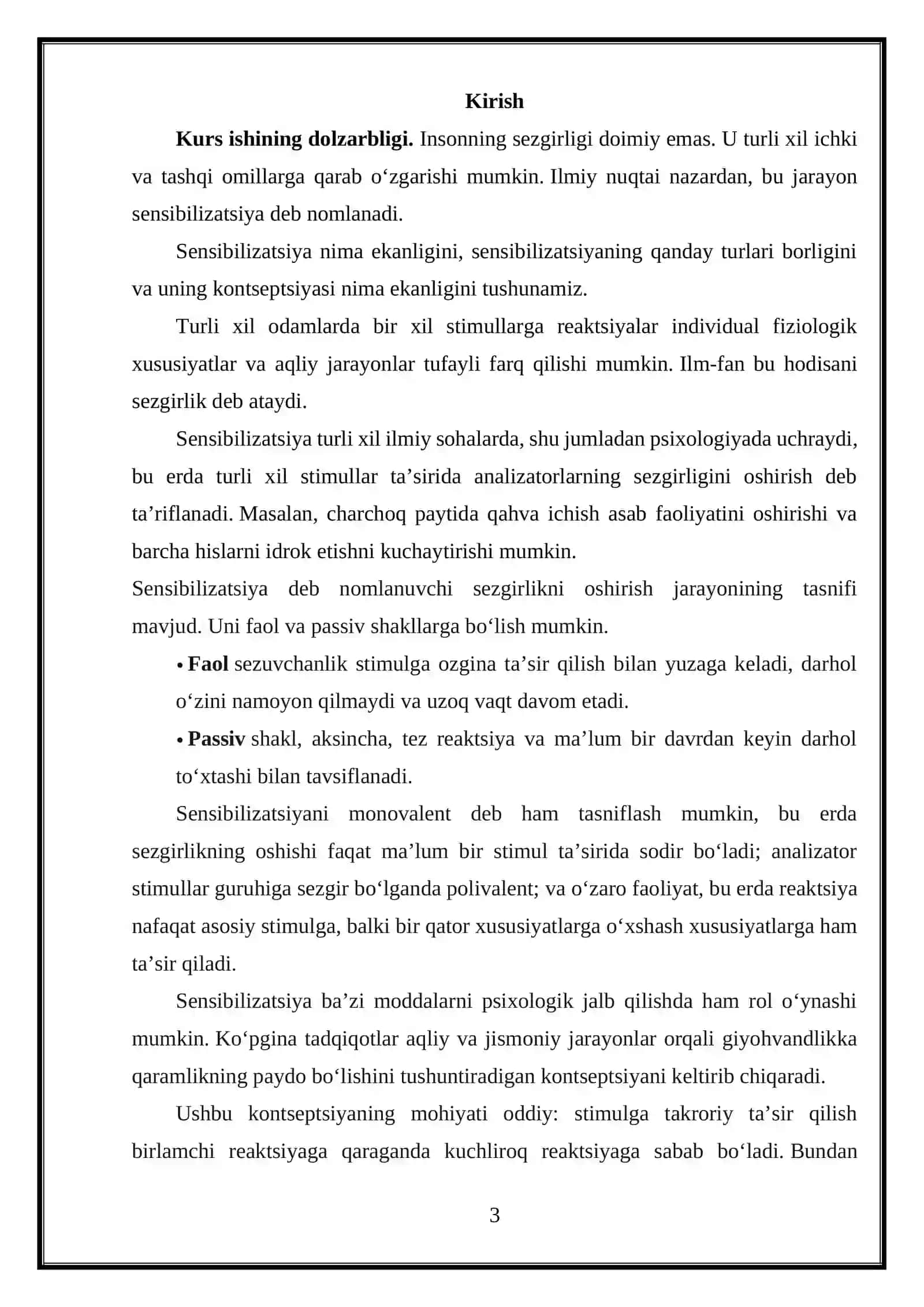 Sensibilizatsiyani psixologik yoʻllari 3