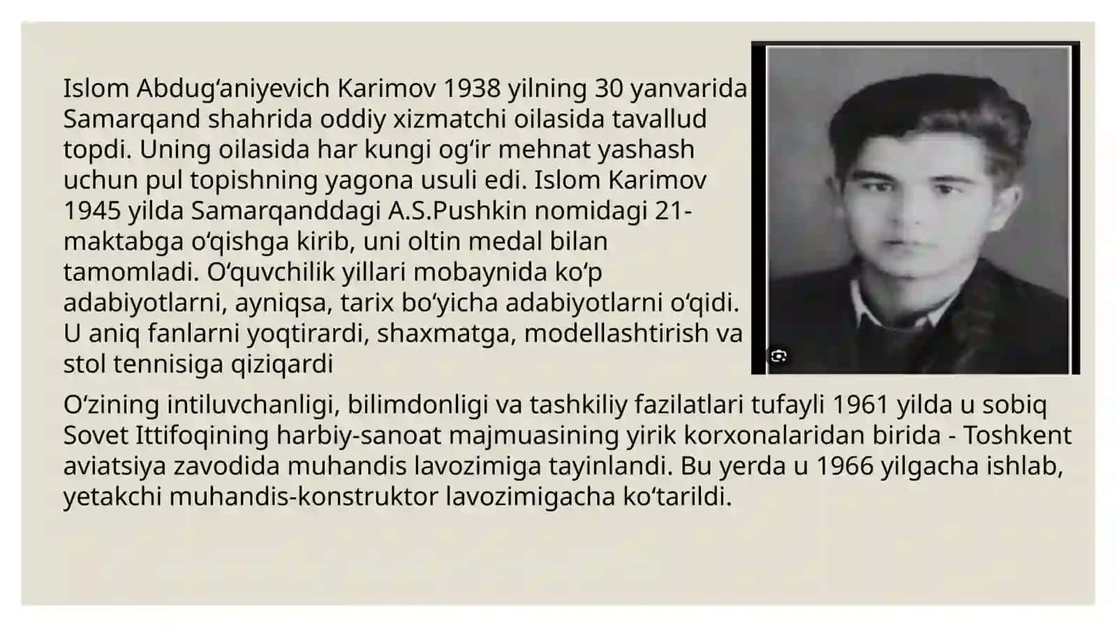 ISLOM ABDUG'ANIYEVICH KARIMOV MUSTAQIL O'BEKISTON RESPUBLIKASINING BIRINCHI RAHBARI 3