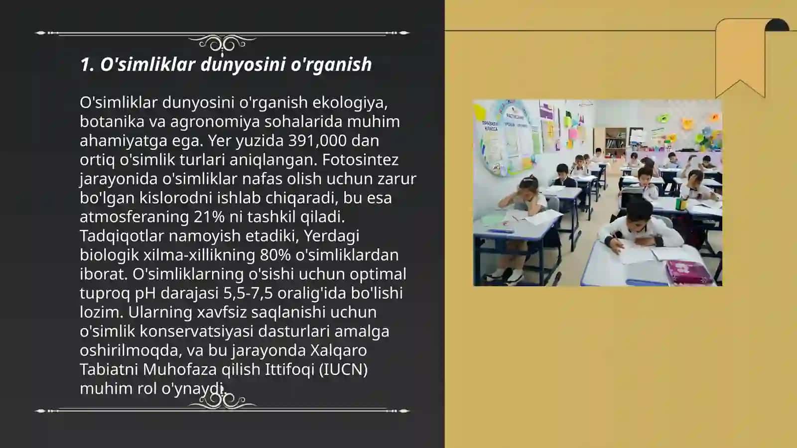 O'simliklar dunyosini o'rganish 3