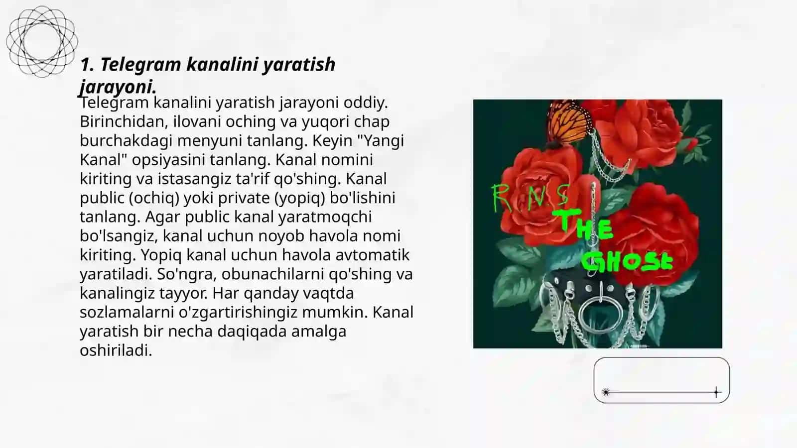 Telegramda kanal ochish usullari va yo'llari 3