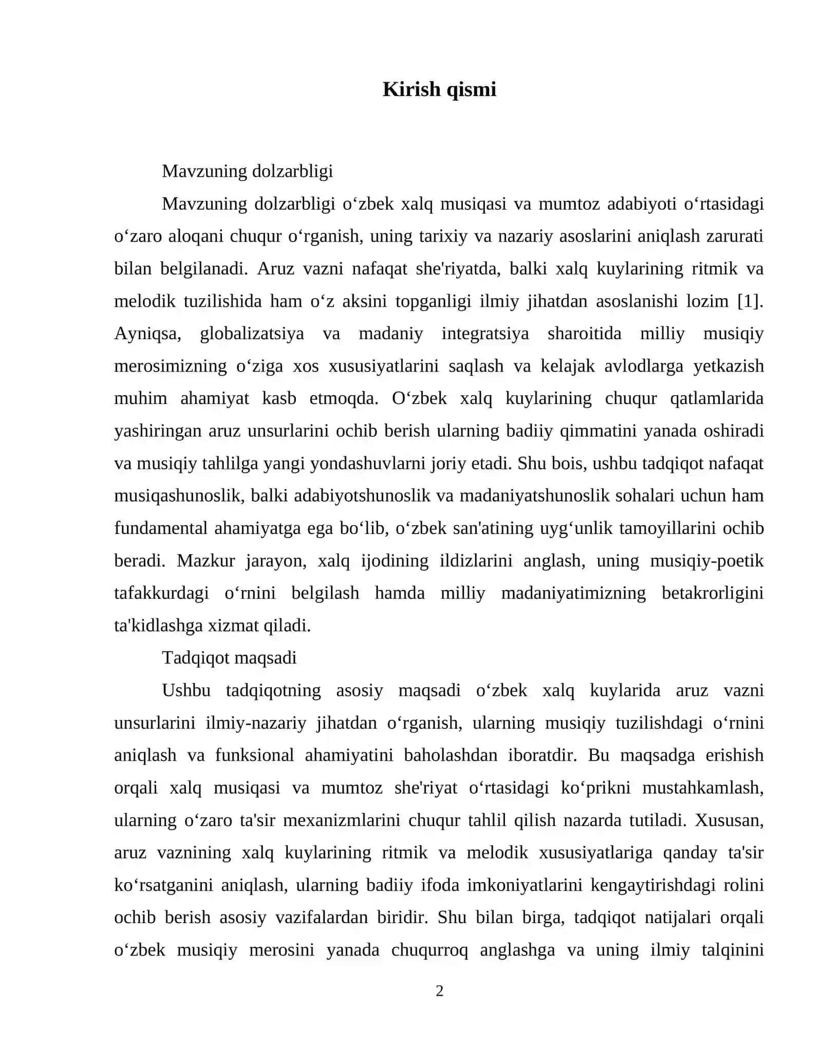 O‘zbek xalq kuylarida aruz unsurlarini izlash 3
