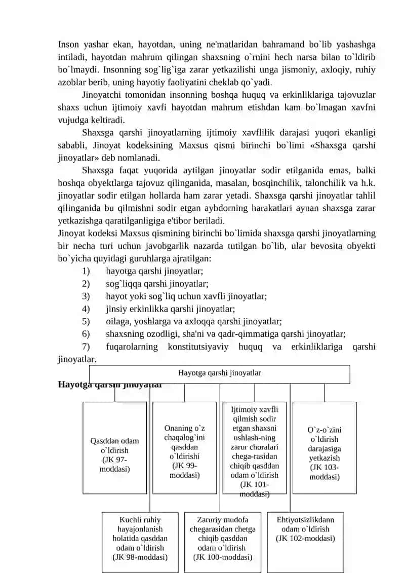 Qasddan odam o'ldirish jinoyati 3