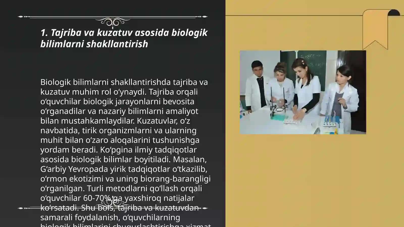 Biologiyadan amaliy mashg’ulotlarni tashkil etish va oʻtkazish metodikasi 3