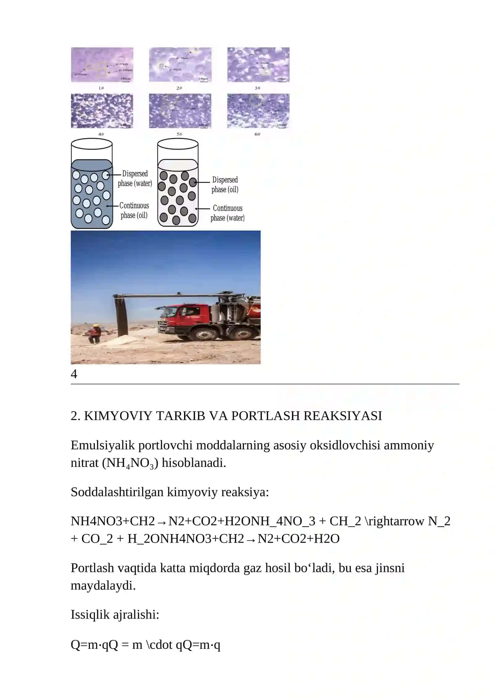 EMULSIYALIK PORTLOVCHI MODDALARNING QO‘LLANILISHI 3