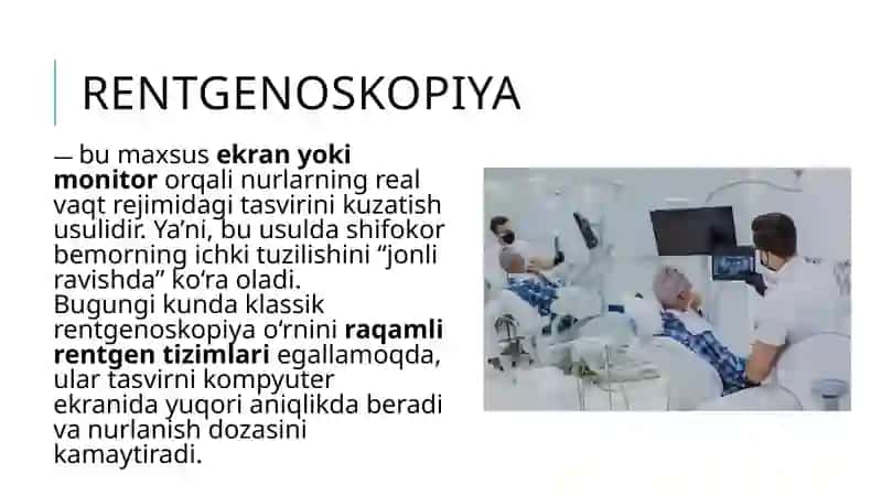 Rentgenoskopiyaning stomatologiyadagi o‘rni 3