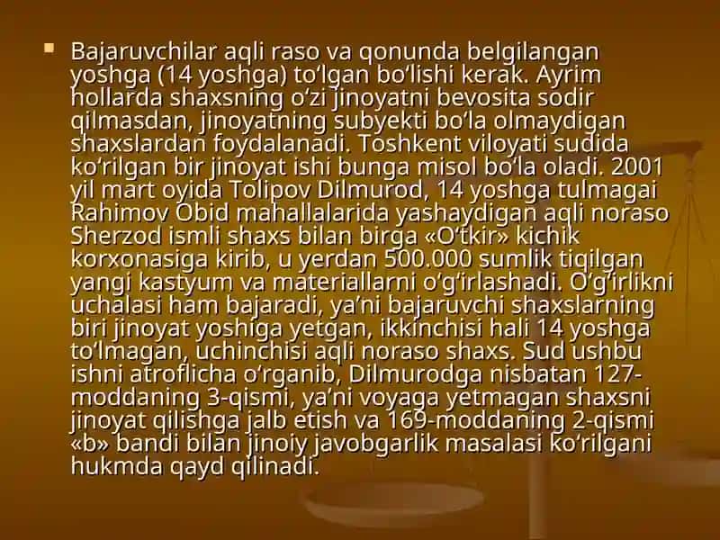 Jinoyatda ishtirokchilik 3