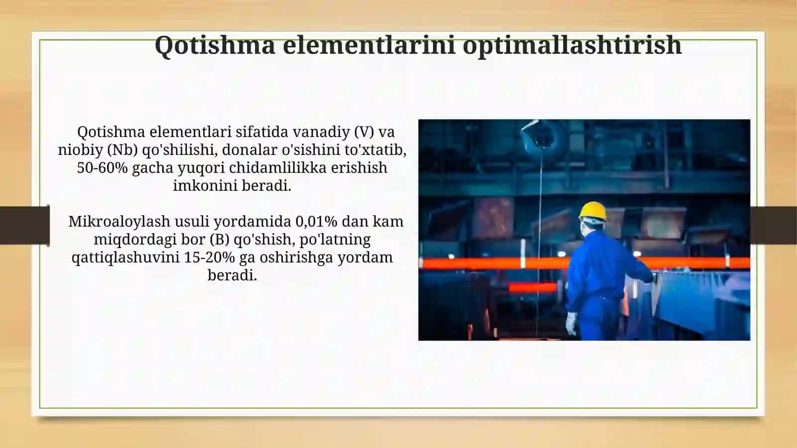 Po'latlarni sifatini yanada oshirish usullari 3