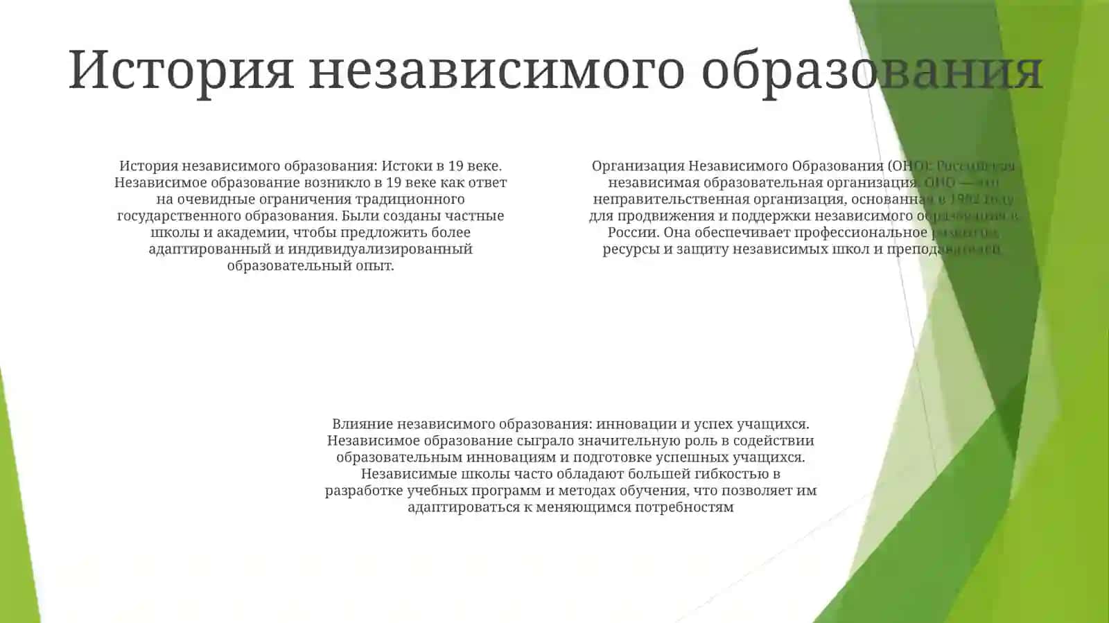 Организация Независимого Образования 3