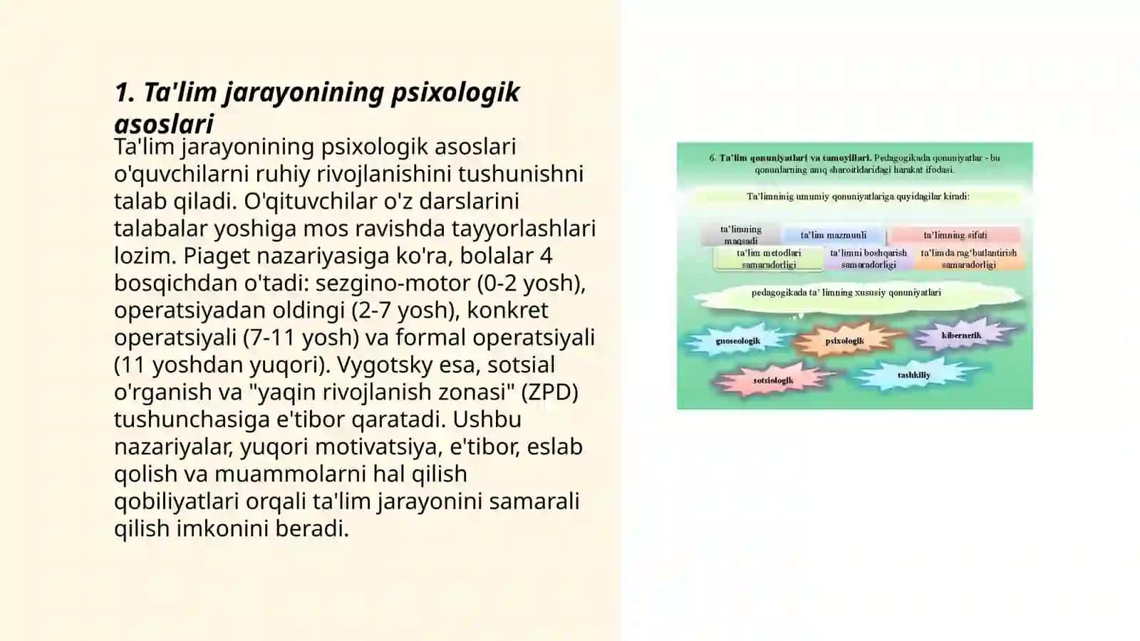 Ta'lim jarayonining psixologik asoslari 3