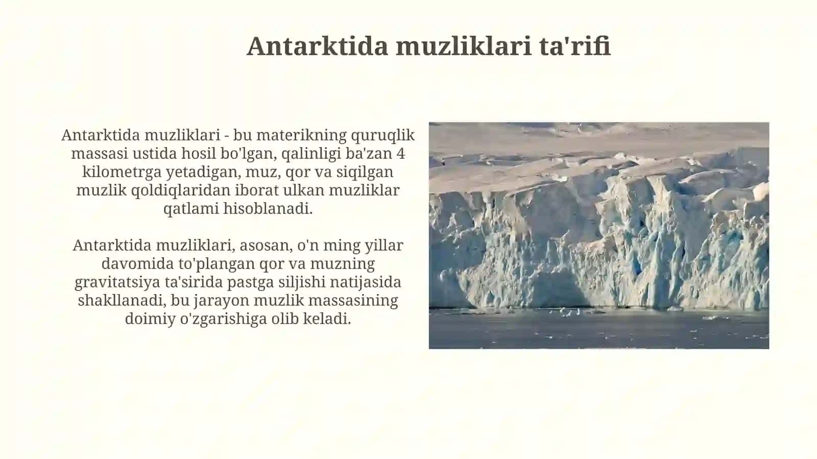 Antarktida muzliklari 3