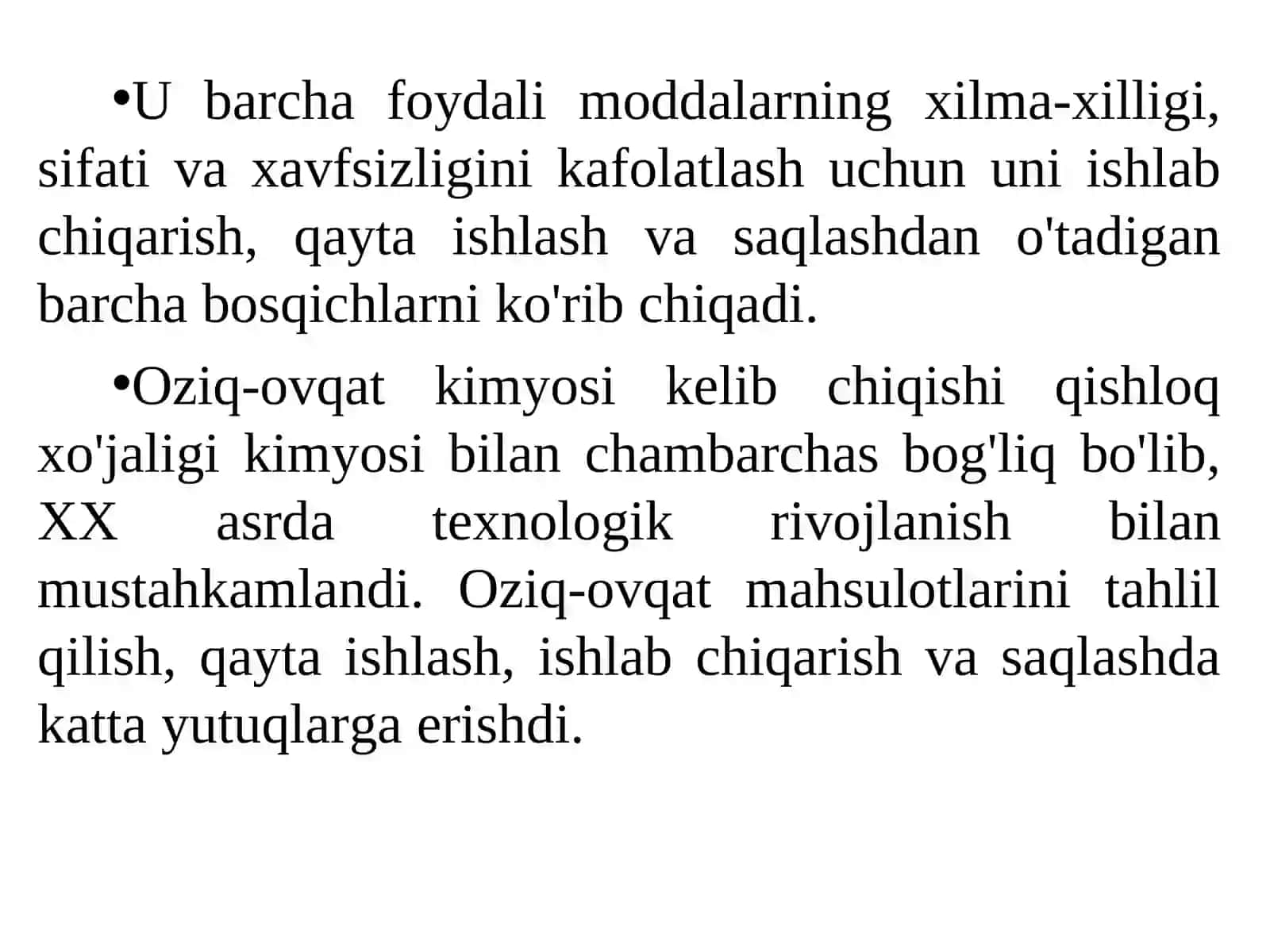 Oziq-ovqat kimyosini rivojlanishi 3