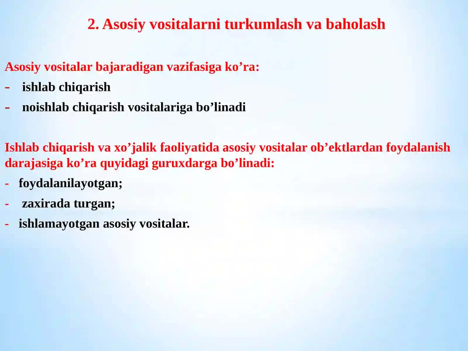 ASOSIY VOSITALAR VA NOMODDIY AKTIVLAR HISOBI 3