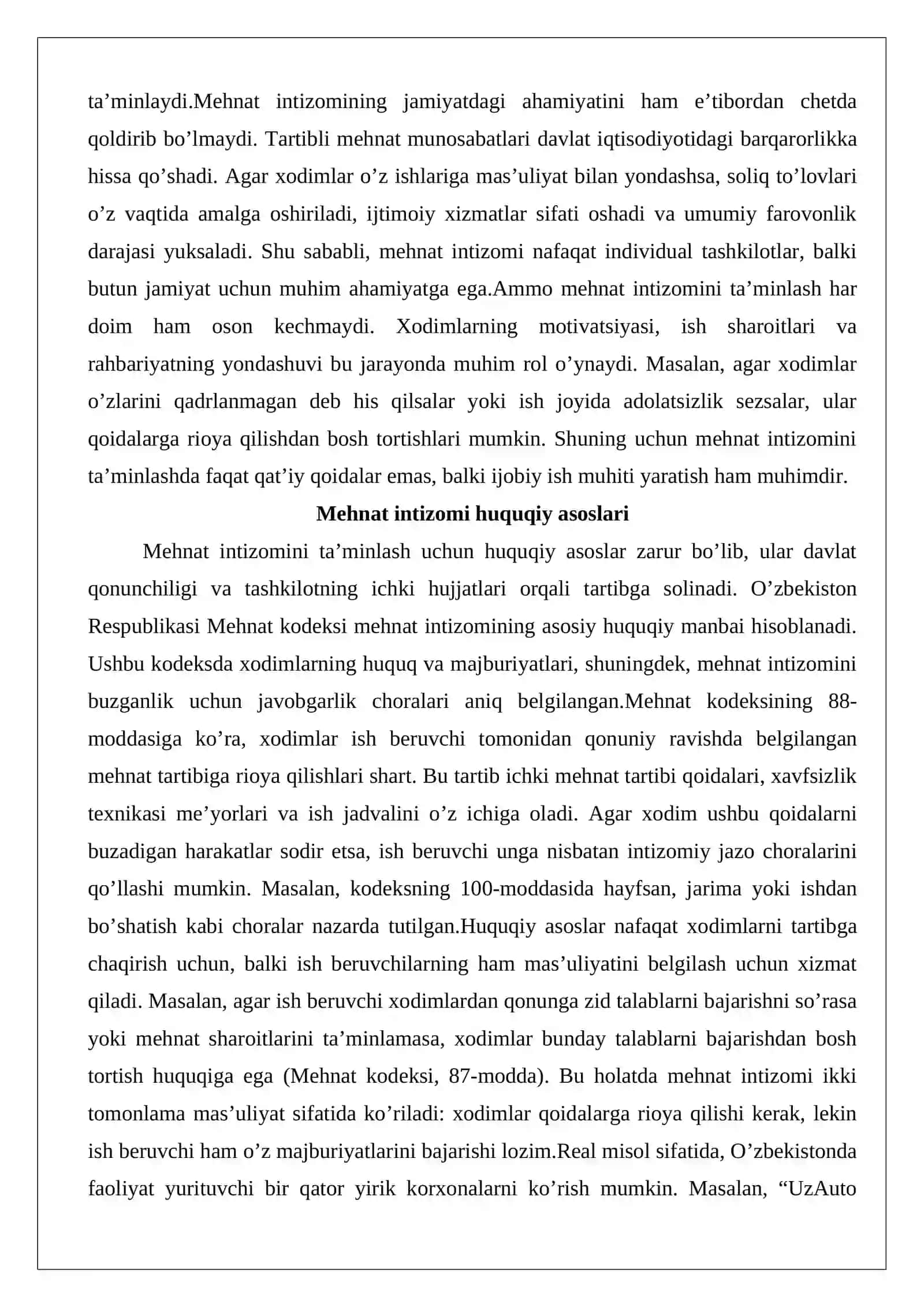 Mehnat intizomi 3