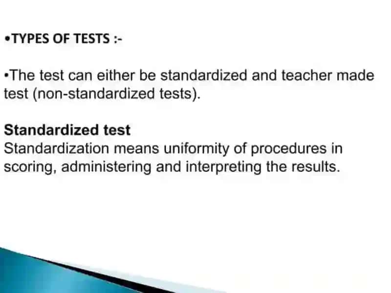 Standardised and Non Standardised Test 3