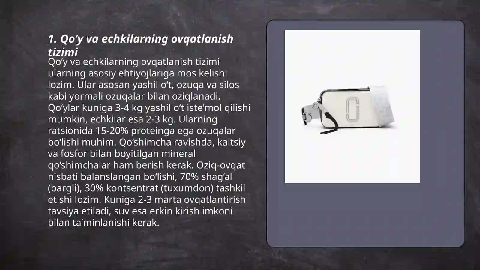 Qoʻy va echkilarning mahsuldoriligi 3