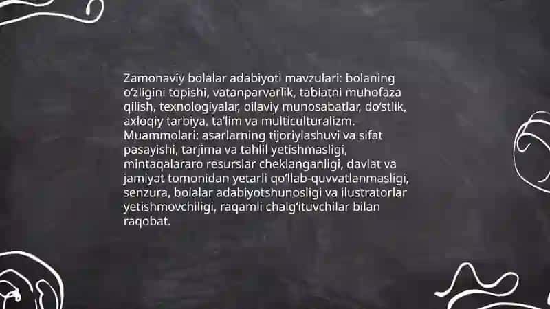 Hozirgi davrda bolalar adabiyoti 3