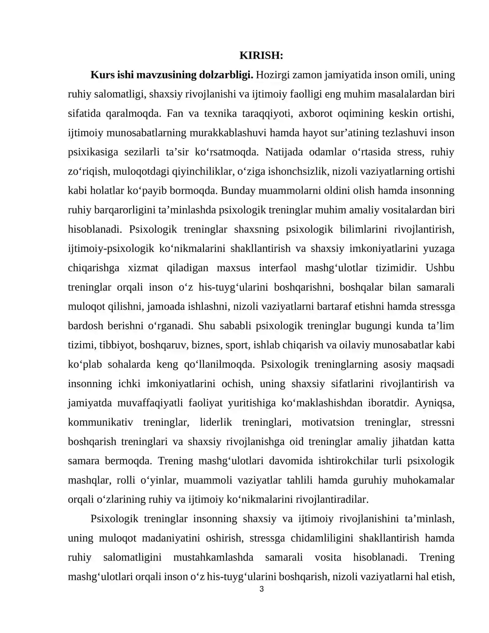 Psixologik treninglarning turlari va ularning amaliy qo‘llanilishi 3