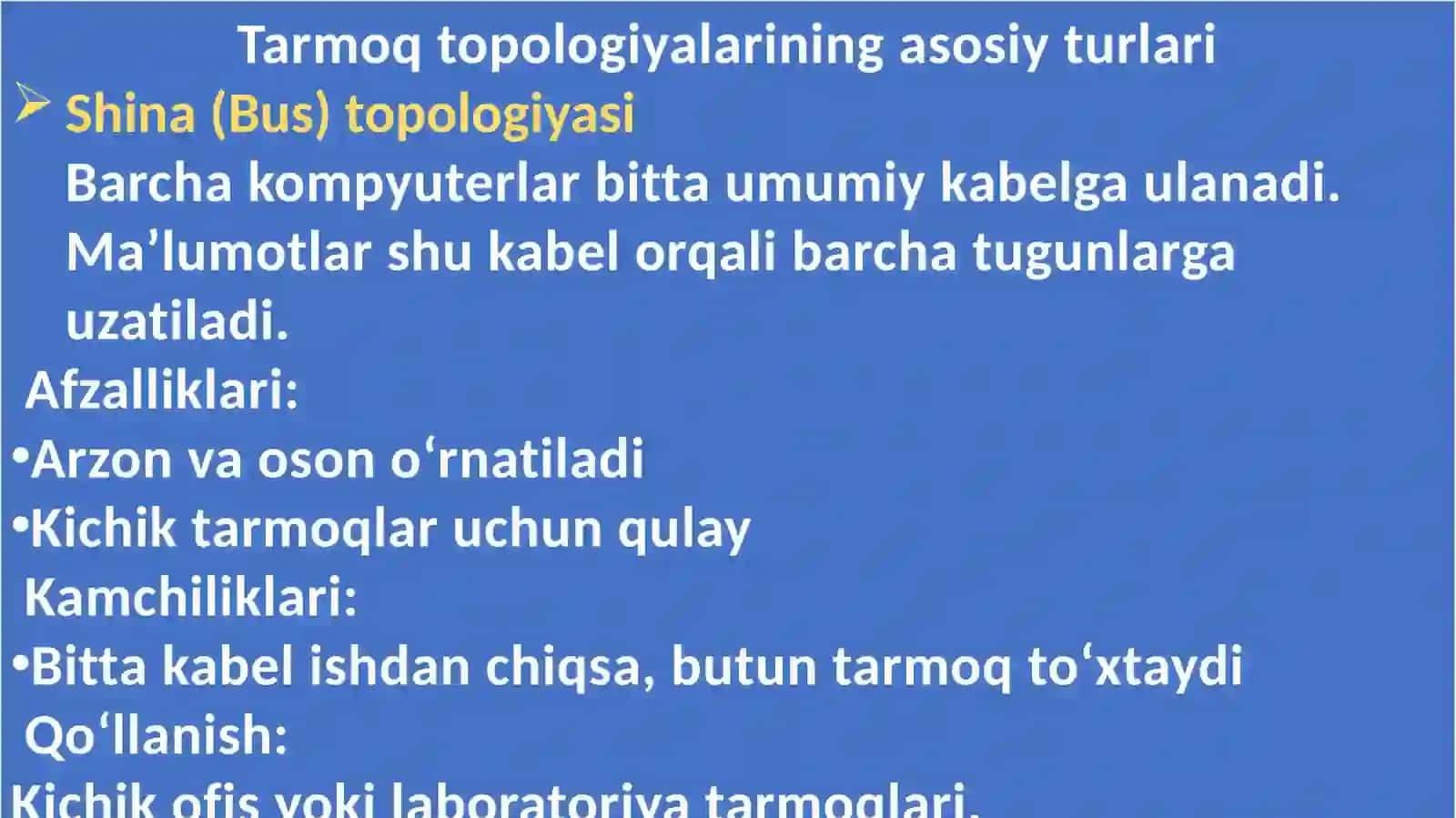 Tarmoqtopologiyalariningasosiyturlari 3