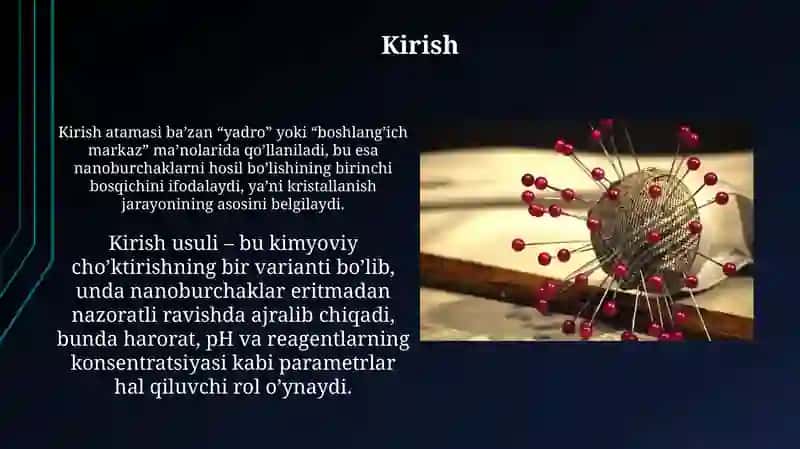 Nanozarrachalarning olinish usullari 3