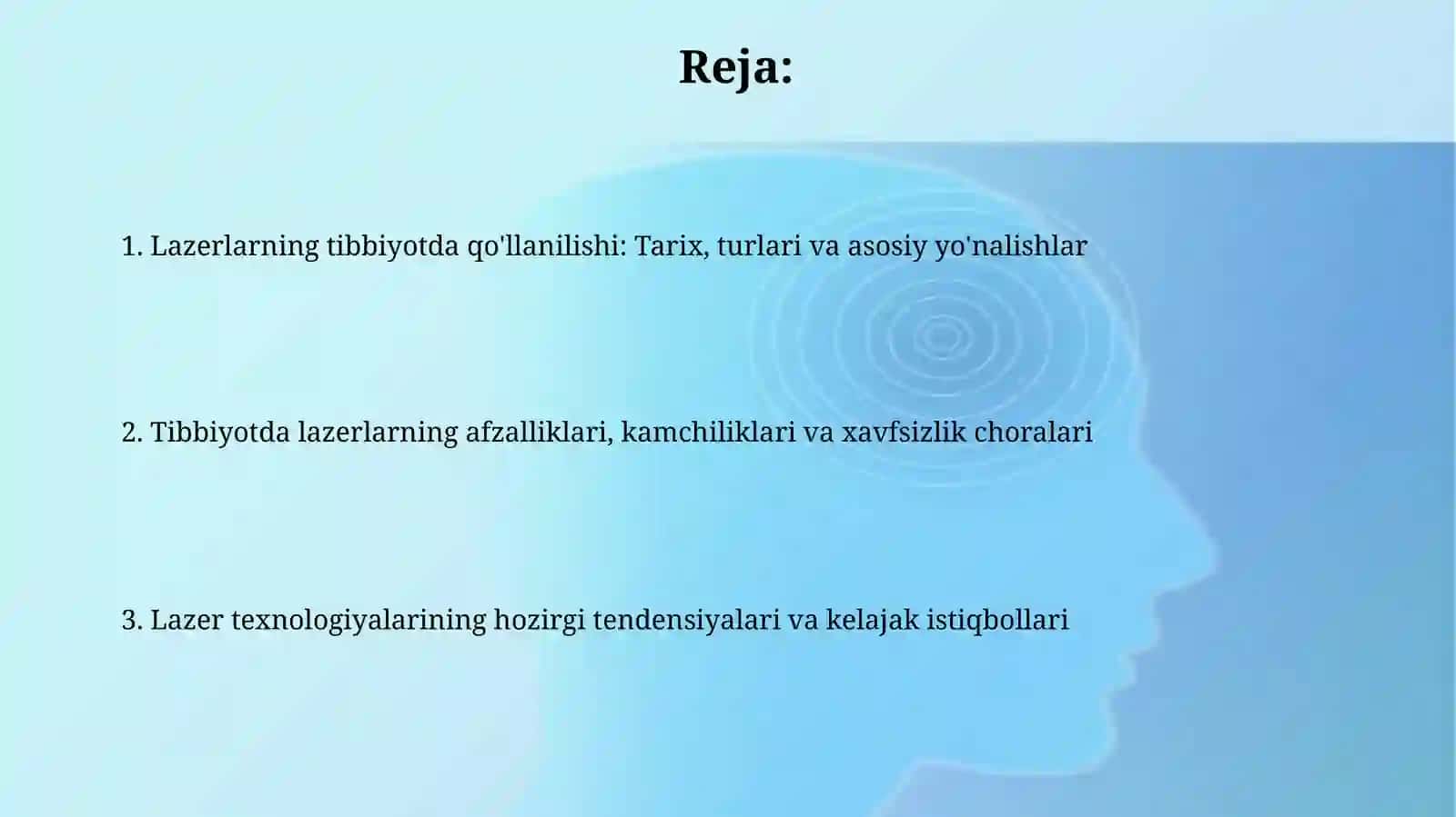 Lazerning tibbiyotda qoʻllanilishi 3