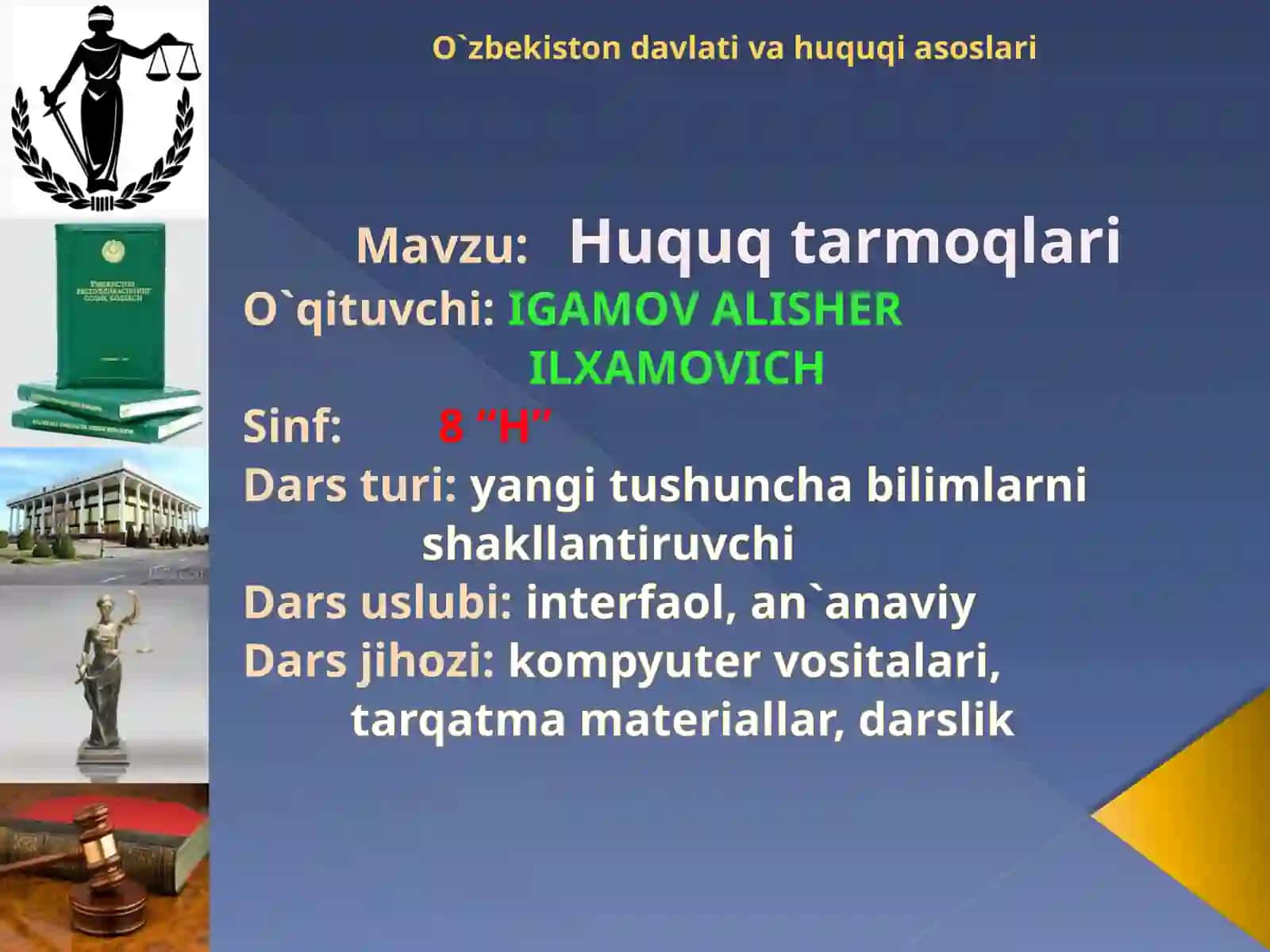 Huquq tarmoqlari 3