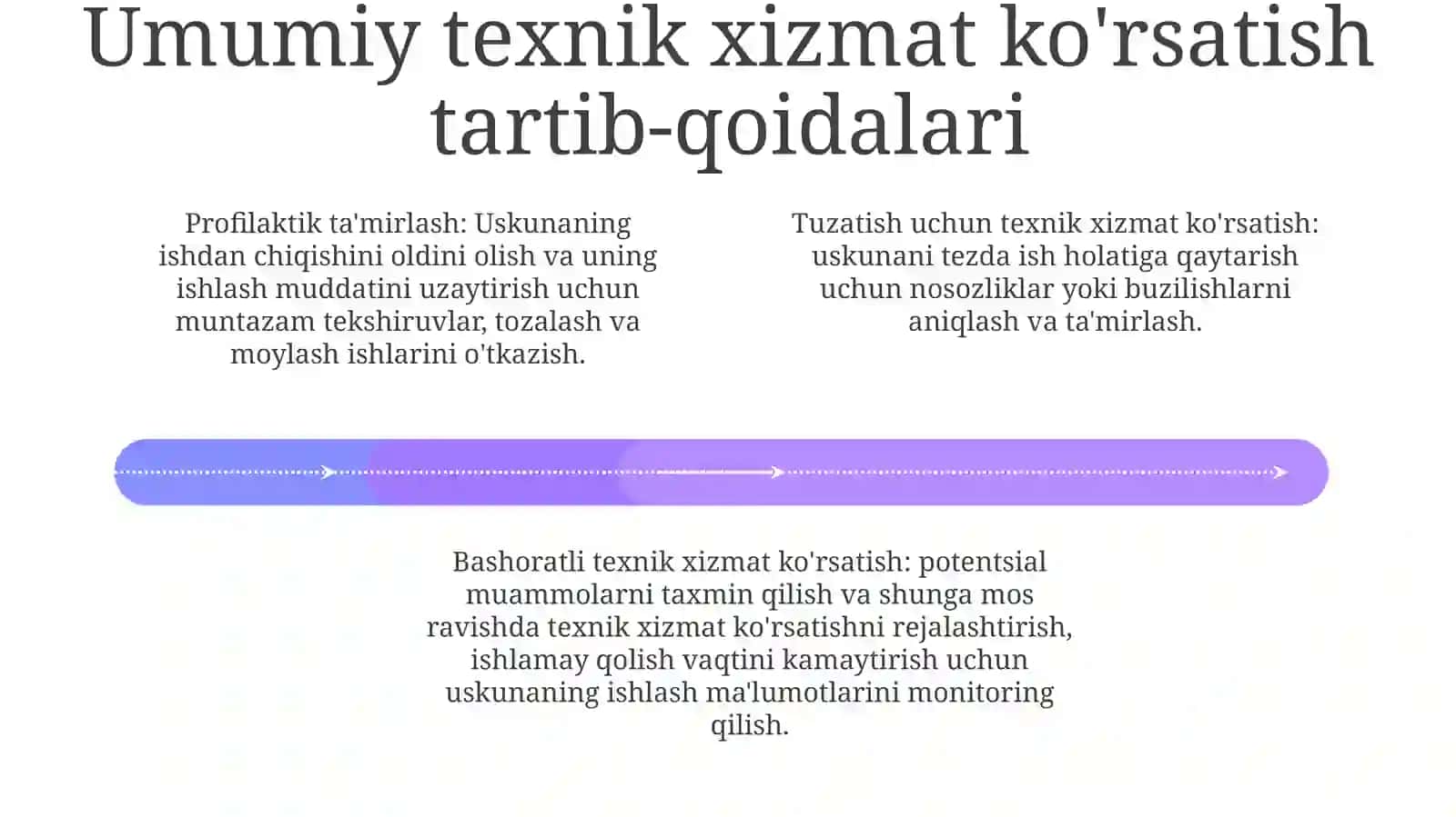 Yurish Qismga TexnikXizmatKorsatish 3