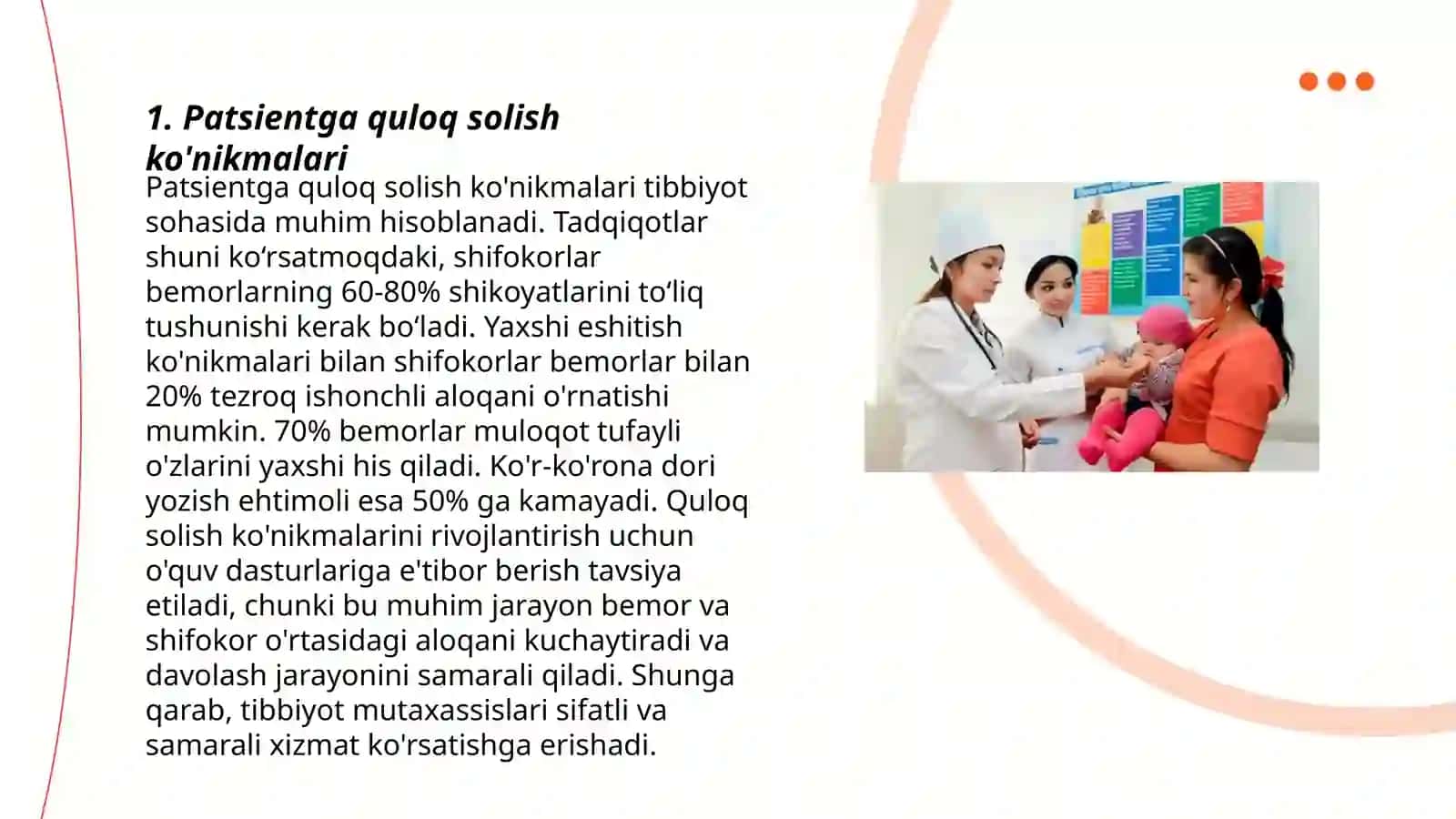 Patsientga quloq solish ko'nikmalari 3