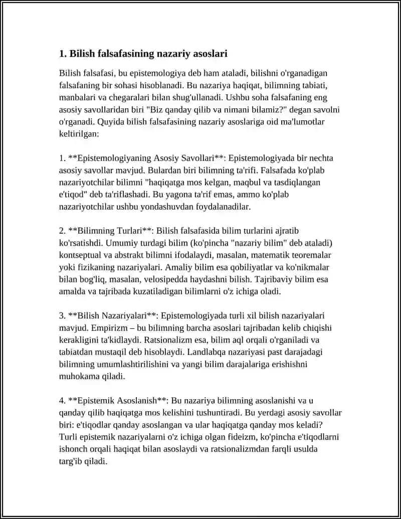 BILISH FALSAFASI 3