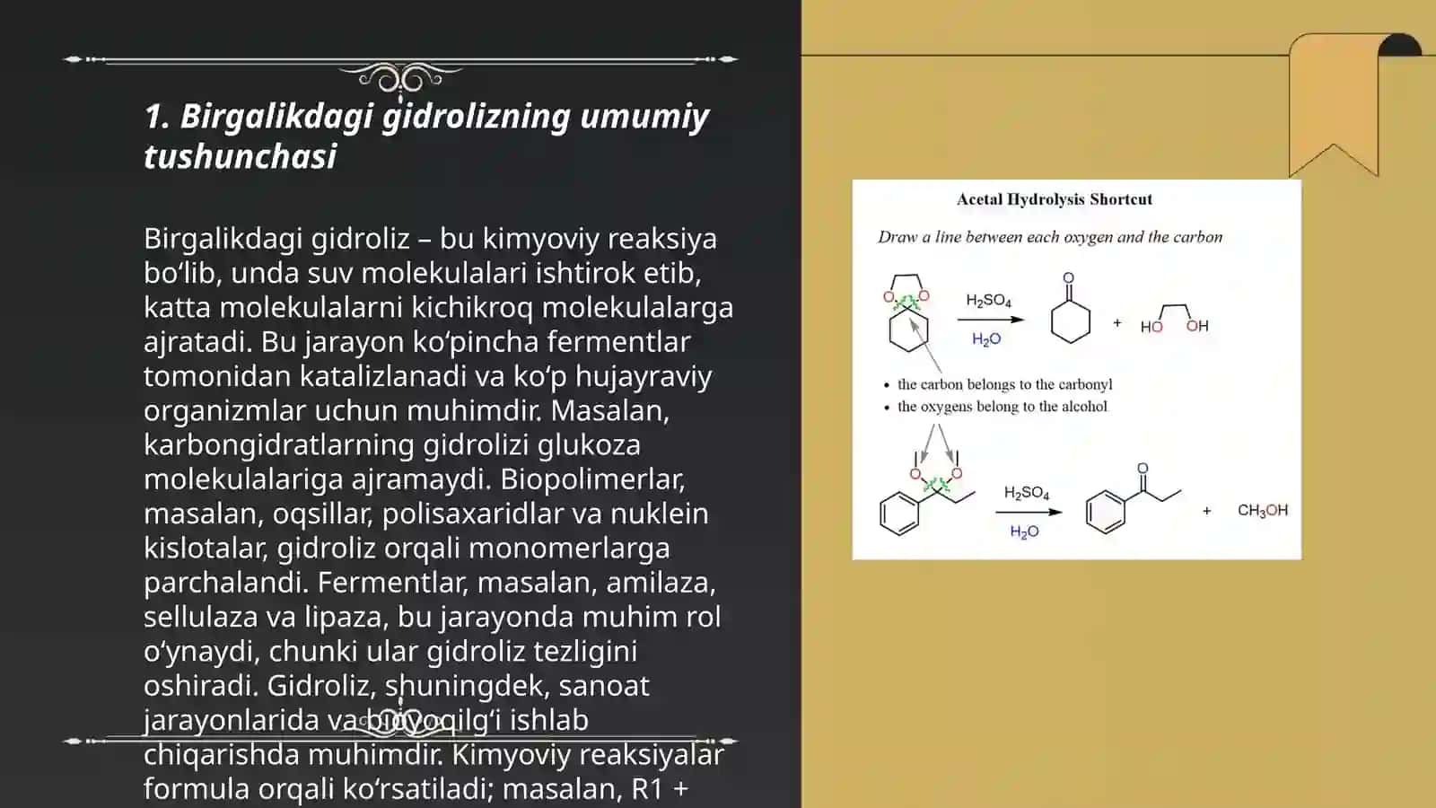 Birgalikdagi gidroliz 3