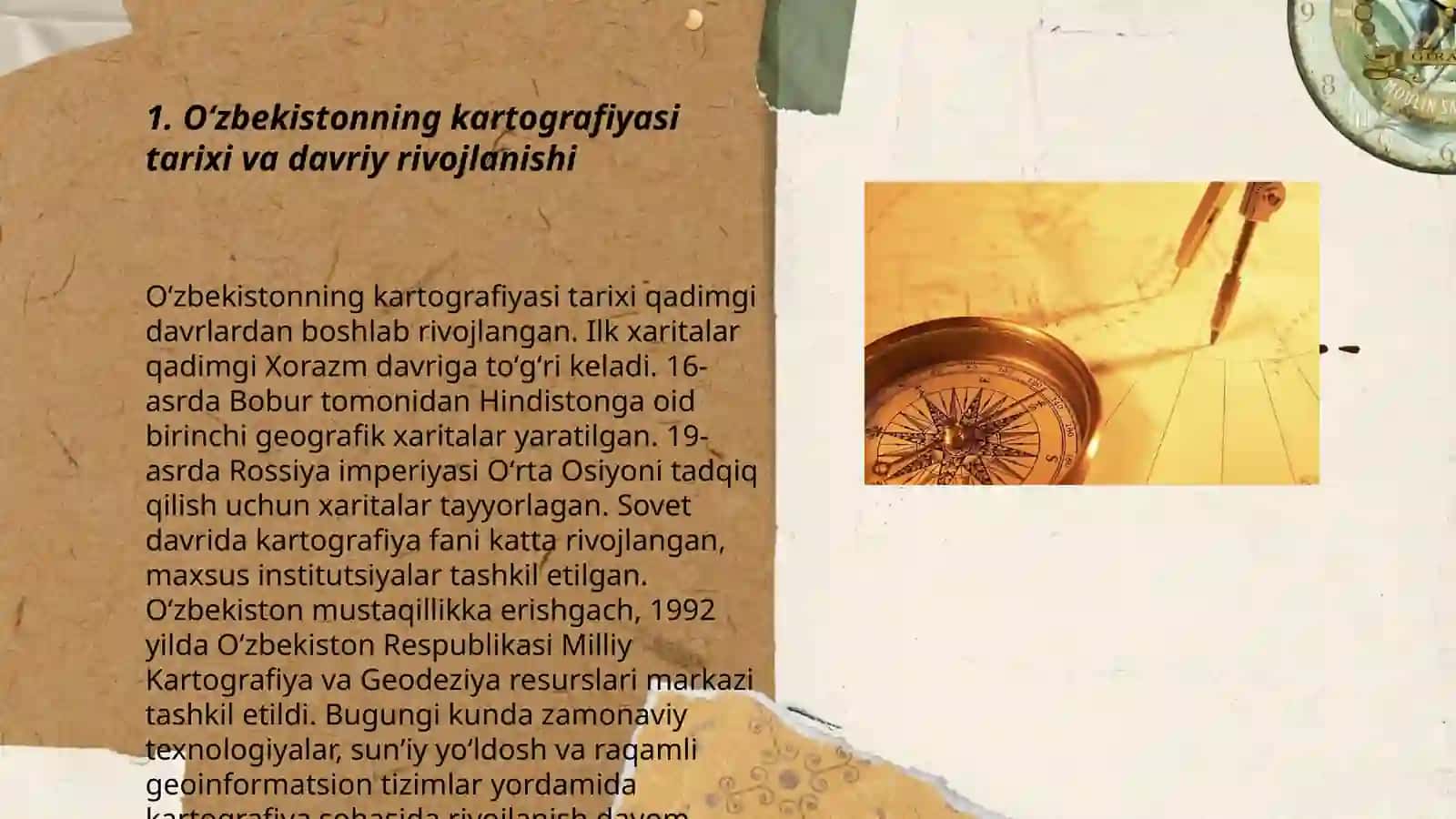 Oʻzbekistonning kartografiyasida yangi tadqiqotlar 3