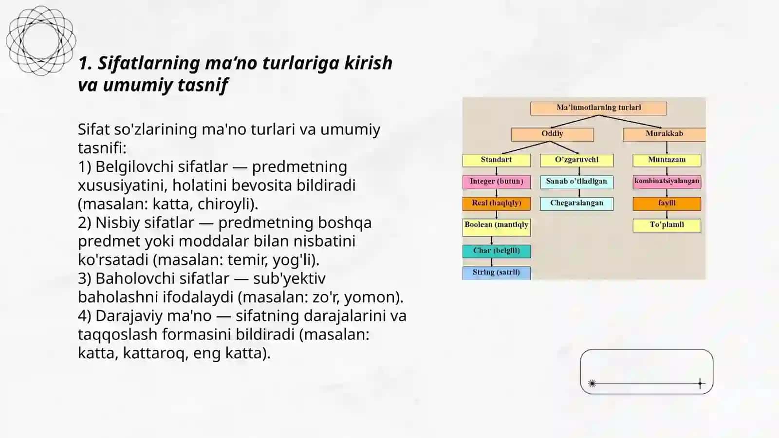 Sifatlarni ma‘no turlari 3