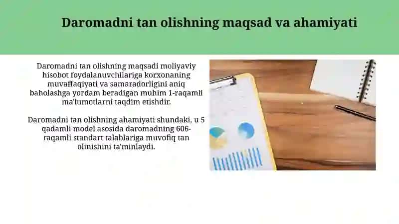 Daromadlarni tan olish 3