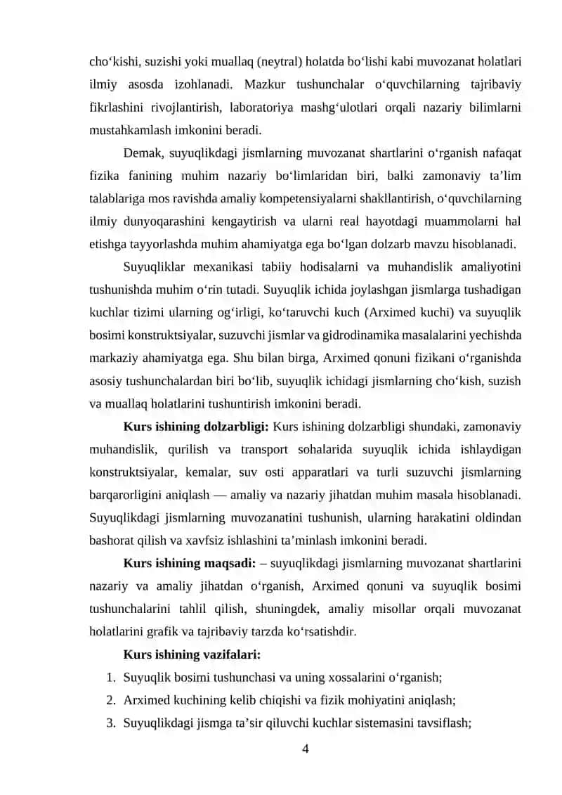 SUYUQLIKDAGI JISMLARNING MUVOZANAT SHARTLARI 3