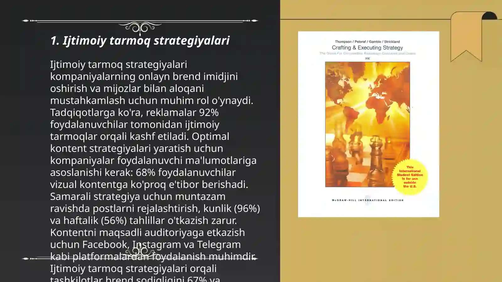 Tadbirkorlik tashkilotlari uchun strategiya 3