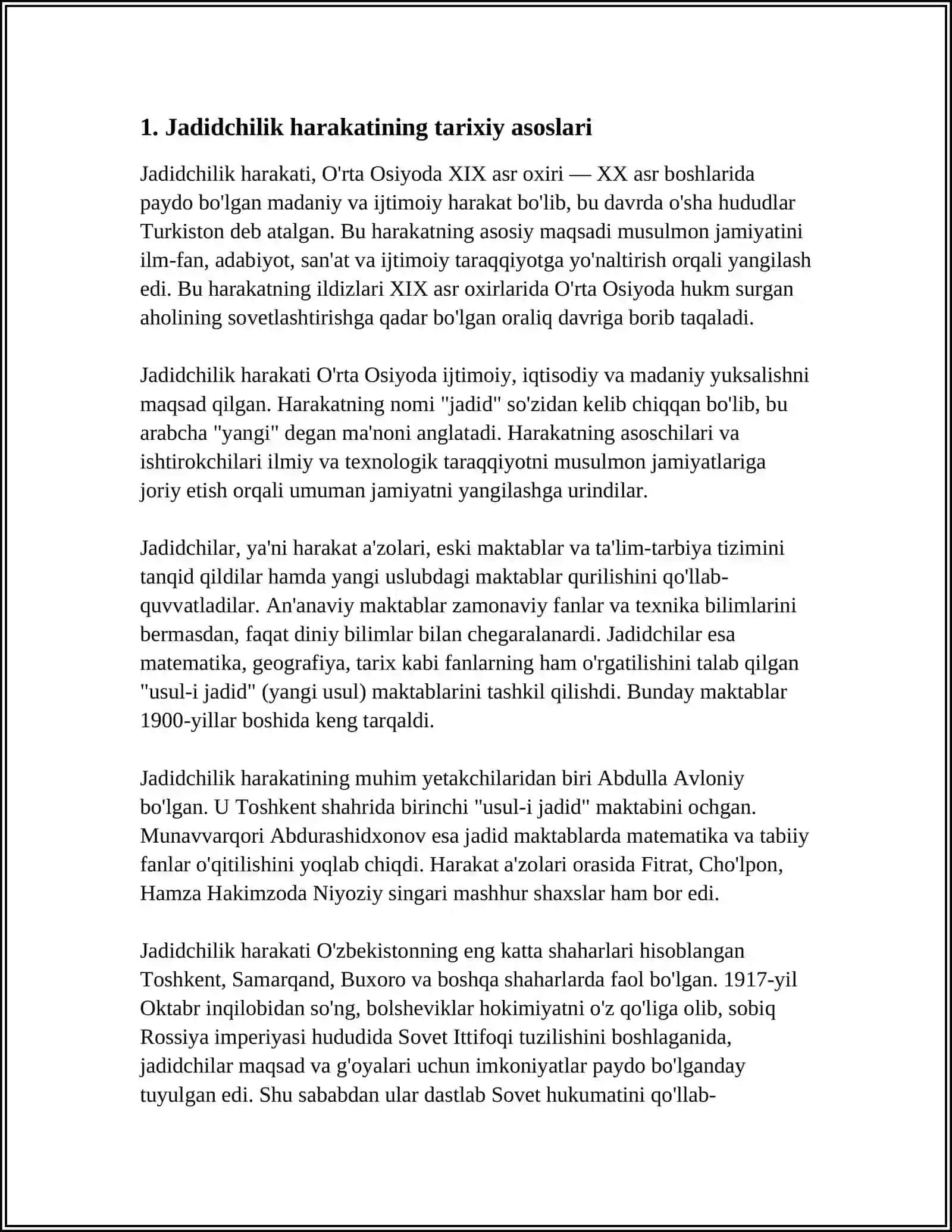 JADIDCHILIK HARAKATINING PAYDO BOʻLISHI 3